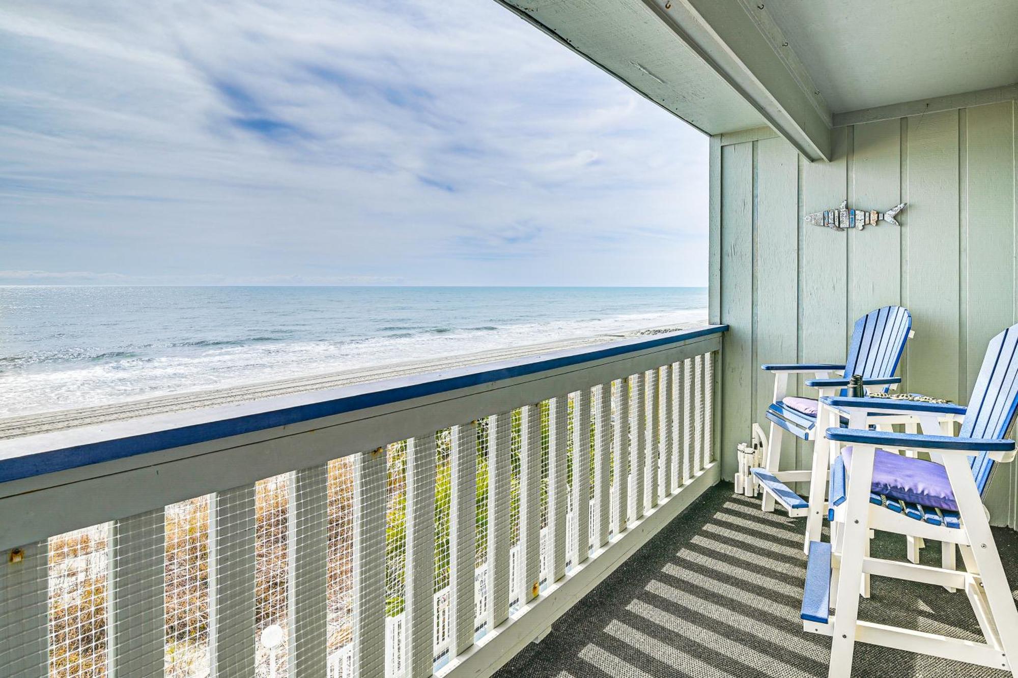 On-The-Beach Escape Oceanfront In Surfside! Миртъл Бийч Екстериор снимка